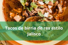 receta tacos de birria de res estilo Jalisco