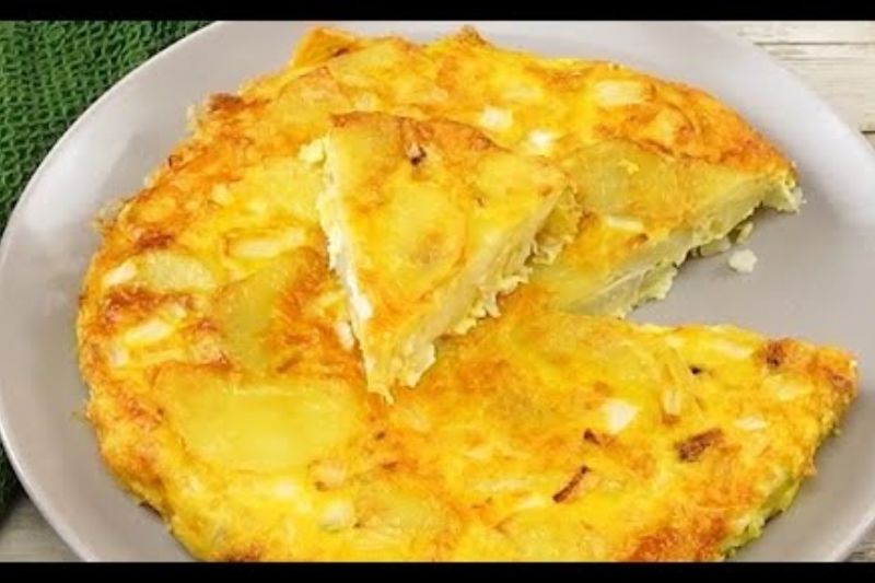 tortilla española en freidora de aire